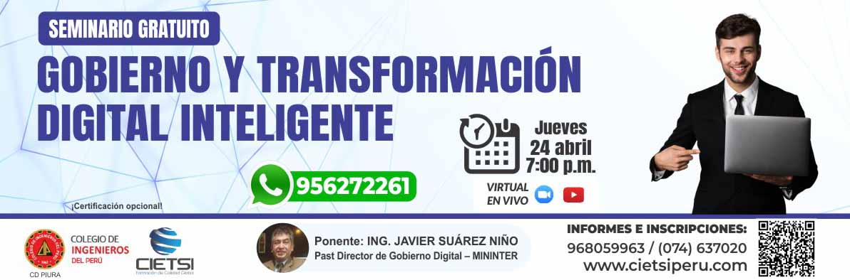 seminario gratuito gobierno y transformaciOn digital inteligente 2025